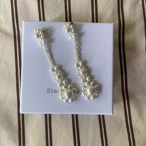 Simone Rocha pearl drop earrings